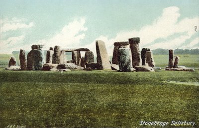 ストーンヘンジ、ウィルトシャー（カラー写真） 作： Francis G. O. Stuart