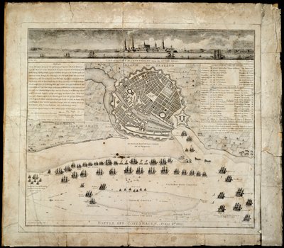 1801年4月2日、コペンハーゲンの戦い 作： Francis Gibson