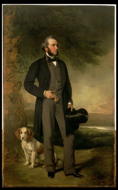 ジョンヒックEsqの肖像、JP、1861年（93967のペア） 作： Francis Grant