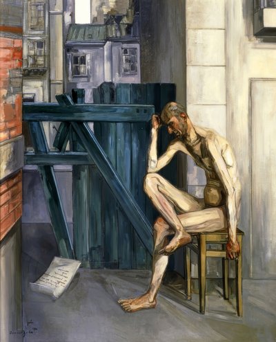 ジョブ、1944年、キャンバスに油彩、161,9×129,9cm、 作： Francis Gruber