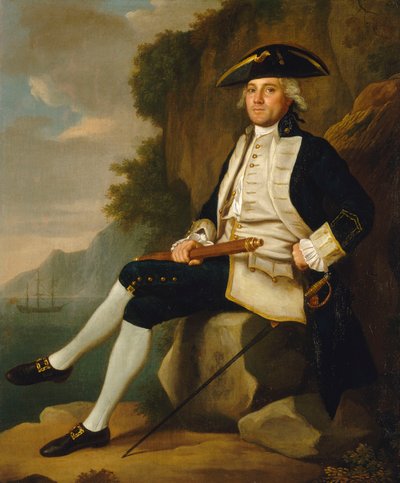 サー・エドワード・ヴァーノン大尉（1723-1794）、18世紀半ば（油彩・キャンバス） 作： Francis Hayman