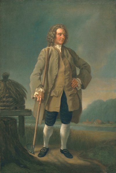 勤勉な農夫、1750年代初頭 作： Francis Hayman