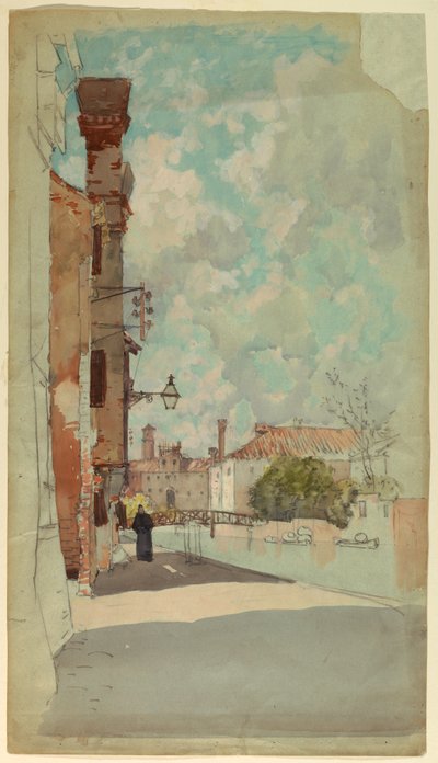 運河、ベニス、イタリア 作： Francis Hopkinson Smith