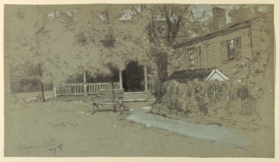 オールド ホプキンソン ハウス、ニュージャージー州ボーデンタウン 作： Francis Hopkinson Smith