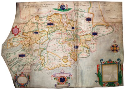 アイルランド、マンスター州、1595年頃（ヴェラム、リネン） 作： Francis Jobson