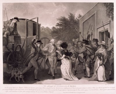 国王ジョージ 3 世に対する暗殺未遂、1786 年 作： Francis Jukes