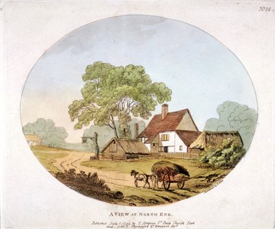 ハムステッドの全景、ロンドン、1794 年 作： Francis Jukes