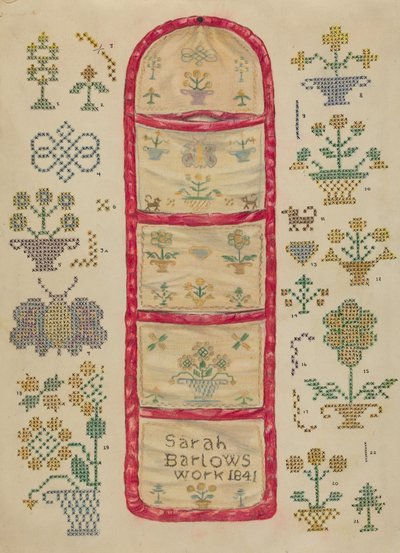 針仕事の絵 作： Francis Law Durand