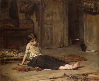 火の中の顔、1867 作： Francis Montague Holl