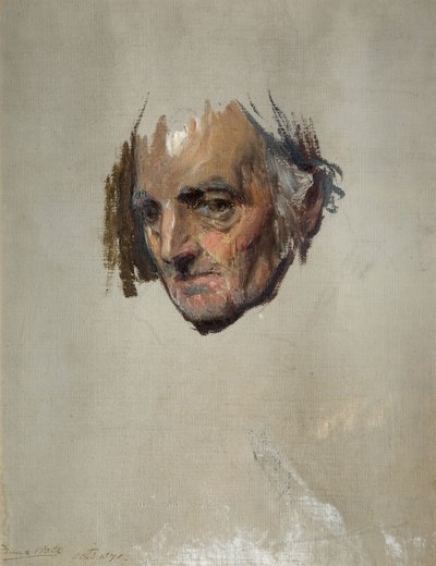 老人の頭、1871年。 作： Francis Montague Holl