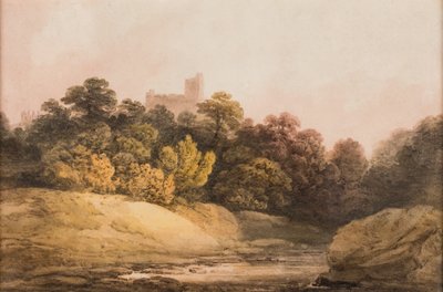 風景 1840年頃（紙に水彩画） 作： Francis Nicholson