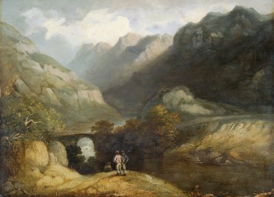 「アバーグラスリン橋」、1770 年から 1840 年 作： Francis Nicholson