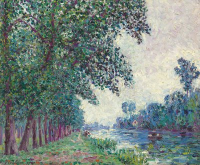 ヌムールのロワン河岸; Bords du Loing a Nemours 作： Francis Picabia