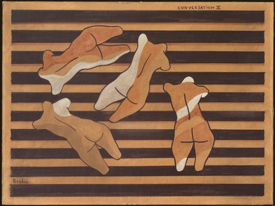 会話II 1922年頃（水彩、コンポジションボード） 作： Francis Picabia