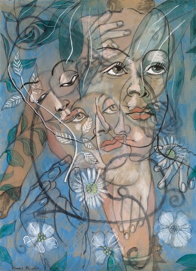 ヘラ 1929年頃（油彩、グワッシュ、木炭、鉛筆、ボード） 作： Francis Picabia