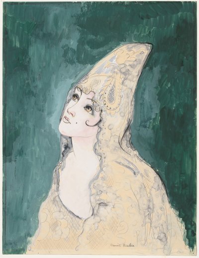 エスパニョール、1925-1928年頃（紙にグワッシュ、水彩、黒クレヨン、墨汁） 作： Francis Picabia