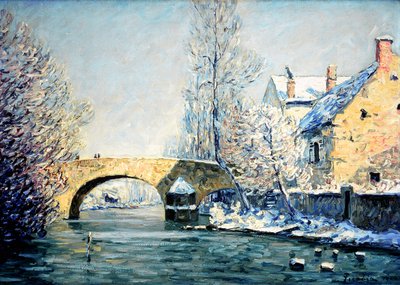 ポン・オーベール、雪の影響 作： Francis Picabia