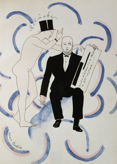 エリック・サティのバレエ「リラシェ」（1924年頃）（ドローイング 作： Francis Picabia