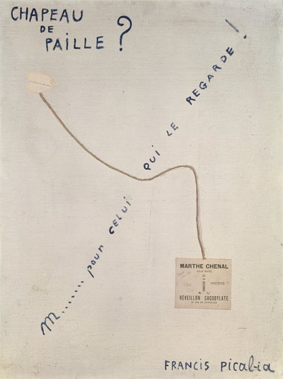 麦わら帽子？ 作： Francis Picabia