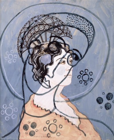 透明、1930年頃（鉛筆の上にガッシュとインク） 作： Francis Picabia