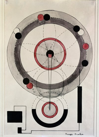 無題（水彩 作： Francis Picabia
