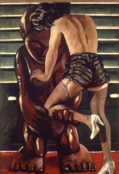 アイドルを持つ女性 作： Francis Picabia