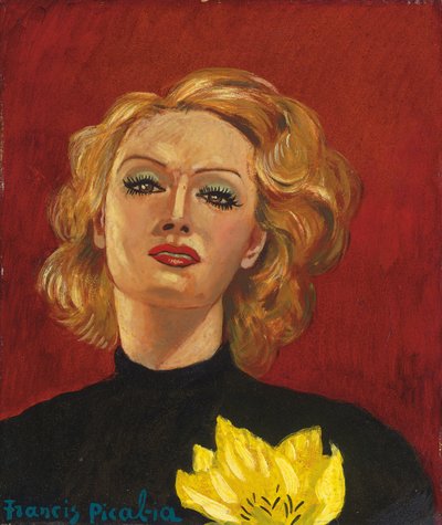 黄色い花を持つ女 1941-2年頃（油彩・板） 作： Francis Picabia