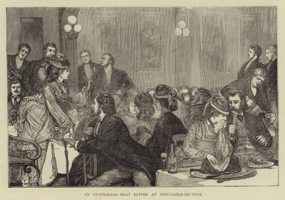 ニューカッスルオンタインでのオーストラリアの肉の夕食 作： Francis S. Walker