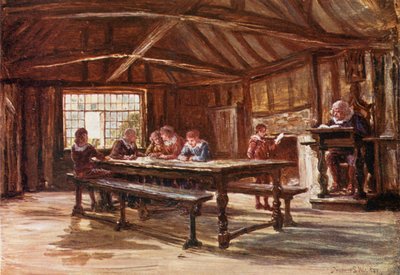 ストラットフォードオンエイボンの文法学校 作： Francis S. Walker