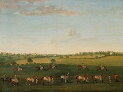 サーチャールズウォレマレットの運動中の競走馬の列 作： Francis Sartorius