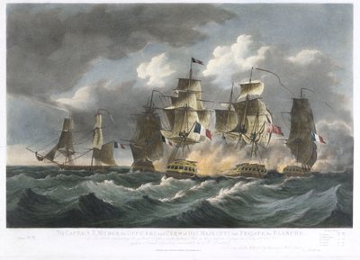 Z・マッジ船長へ..."ブランチ" 7月19日のソンベロ航路での 勇敢な防衛活動 作： Francis Sartorius