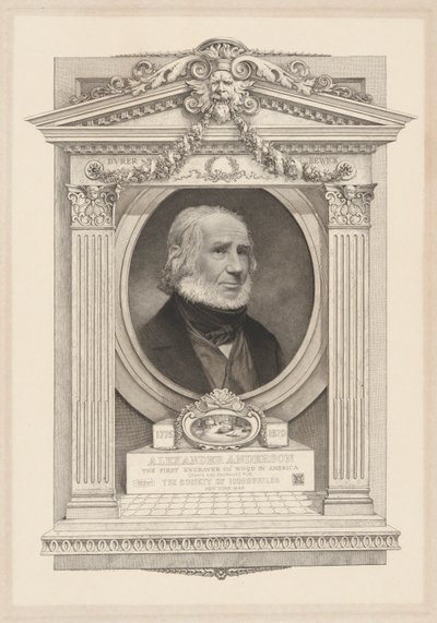 アレクサンダー・アンダーソンの肖像 作： Francis Scott King
