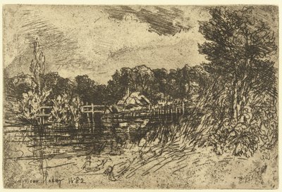 ロングパリッシュでのリバーテスト ロング教区での試練 作： Francis Seymour Haden (Sir) (signed by artist)