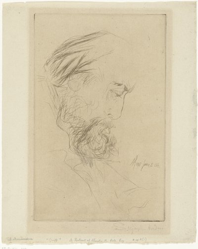 ポートレット・ヴァン・チャールズ・コール グリフ 作： Francis Seymour Haden (Sir) (signed by artist)