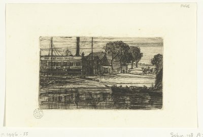 ウェスト・ロンドン・ローイング・クラブ ザ フェザーズ タバーン 作： Francis Seymour Haden (Sir) (signed by artist)
