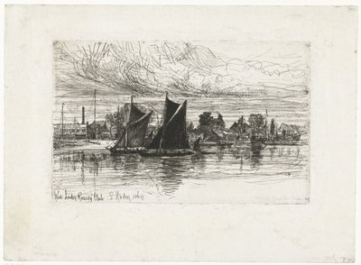 West London Rowing Club (オブジェクトのタイトル) 作： Francis Seymour Haden (Sir) (signed by artist)