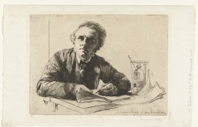 フランシス・シーモア＝ヘイデンの自画像 作： Francis Seymour Haden (Sir) (signed by artist)