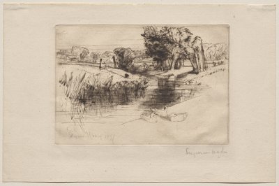 バックウォーター 作： Francis Seymour Haden