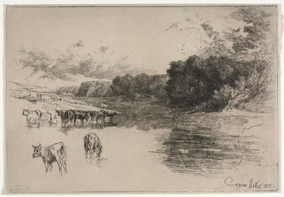 ランカシャー川 作： Francis Seymour Haden