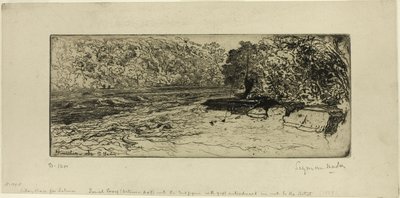 サーモンが獲れそうな場所 作： Francis Seymour Haden