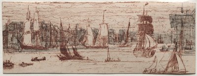 グリニッジ沖のスケッチ 作： Francis Seymour Haden