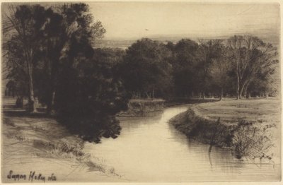 アイルランドの夕日 作： Francis Seymour Haden