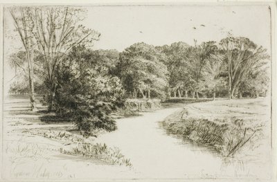 アイルランドの夕日 作： Francis Seymour Haden