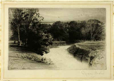 アイルランドの夕日 作： Francis Seymour Haden