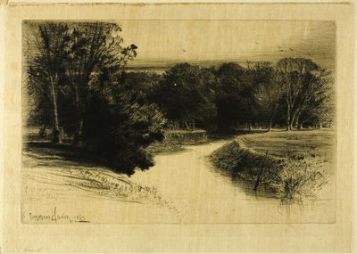 アイルランドの夕日 作： Francis Seymour Haden