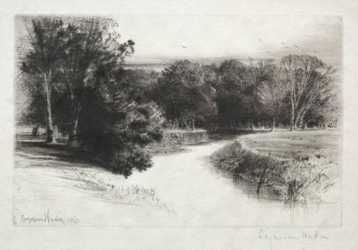 アイルランドの日没、1863年。 作： Francis Seymour Haden