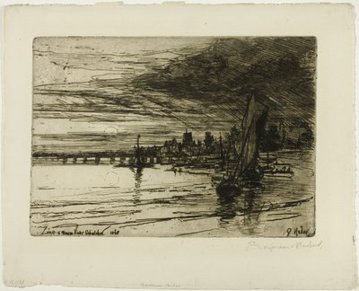 バタシー橋 作： Francis Seymour Haden