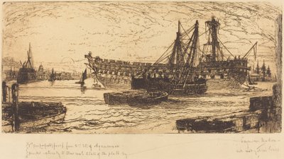 アガメムノンの解体 作： Francis Seymour Haden