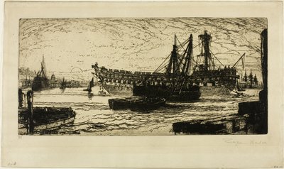 アガメムノンの解体、その1 作： Francis Seymour Haden