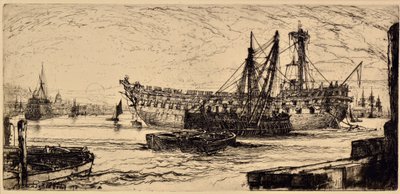 「アガメムノン」を解体 作： Francis Seymour Haden